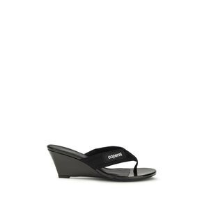 Coperni Black Polyamide Wedge Women's Sandals
